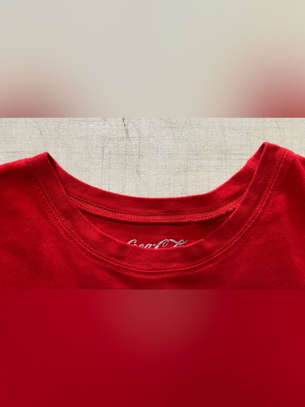 Coca-Cola Red Long Sleeve Logo Tee with White Script - Picture 3 of 8